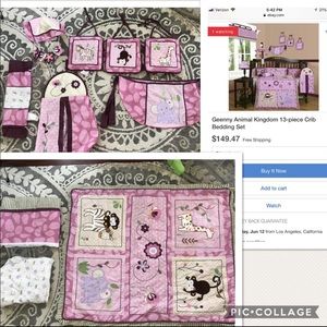 Animal Kingdom 10pc Crib bedding set